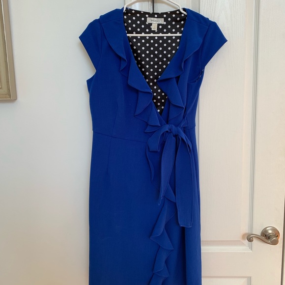 Blue wrap dress - Picture 2 of 3